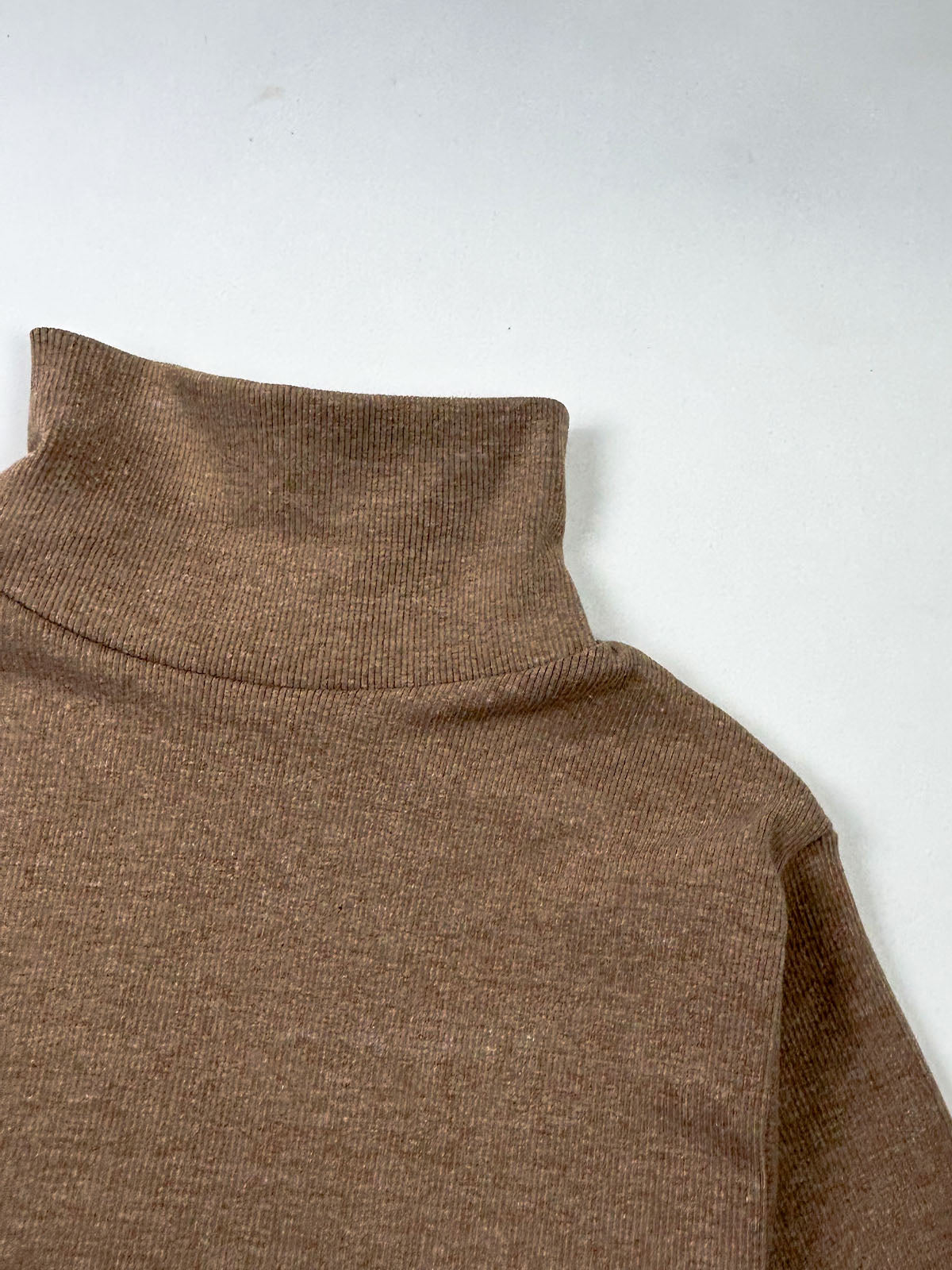 Men's Brown Plain High Neck MH16