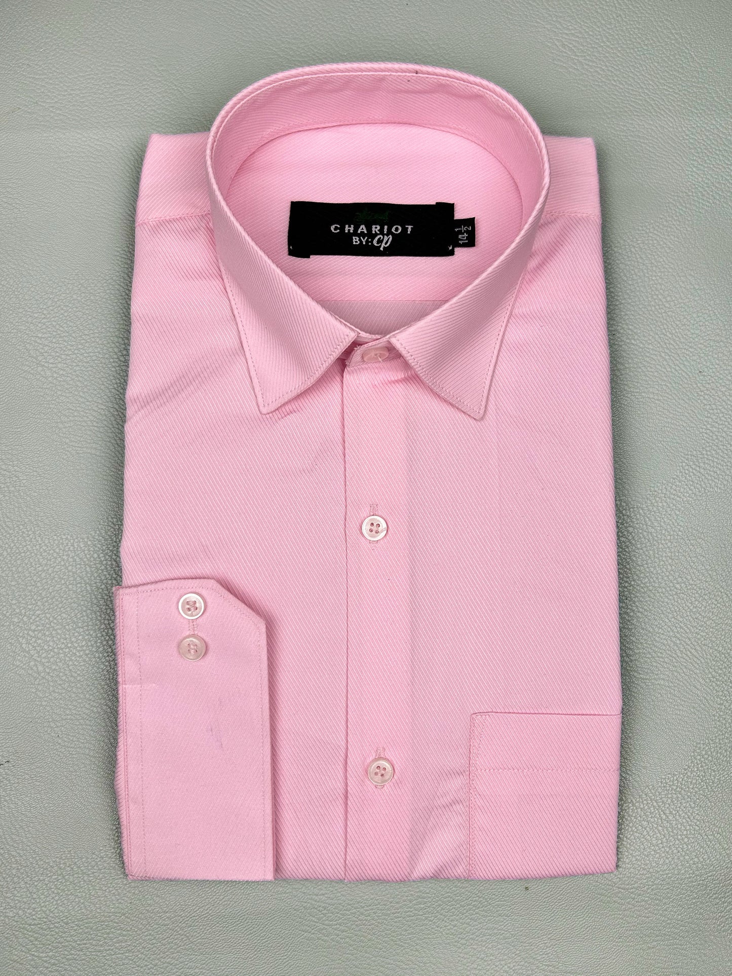 Pink Stripes Formal Dress Shirt For Men MFS167