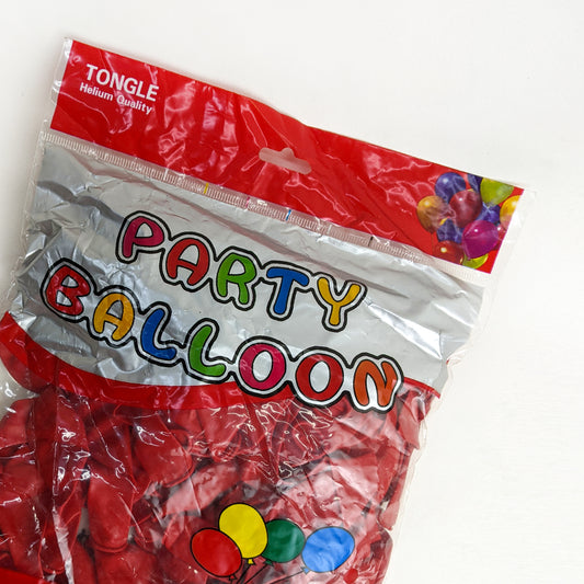 Pack Of 100Pcs Red Party Balloons