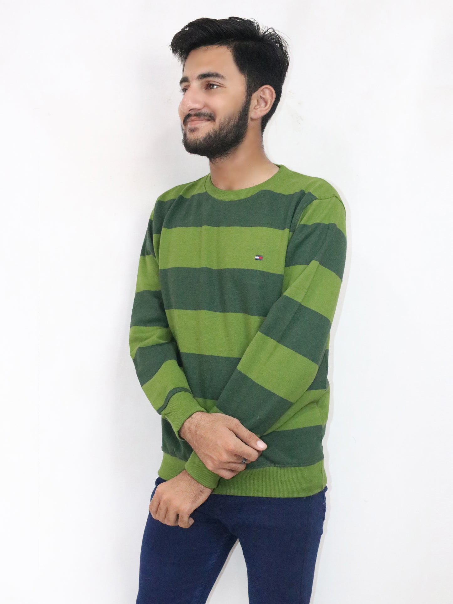 Green Sweatshirt For Men's MSS11