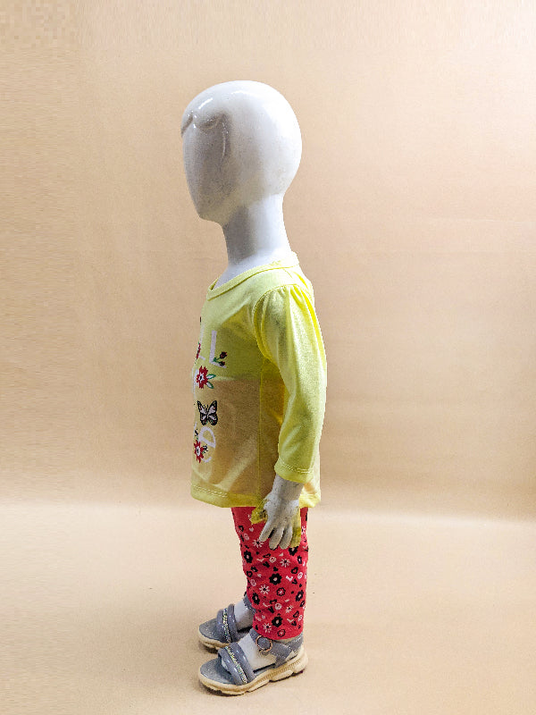 1Yr - 4Yrs Love Yellow Suit For Girls RG GS74