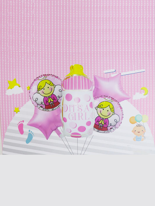 Birthday Foil Balloon 3 Pcs - It's A Girl