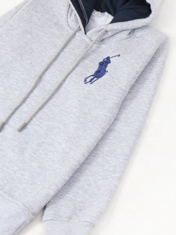 KH11 Kids Pullover Hoodie 4Yrs - 9Yrs Polo Light Grey