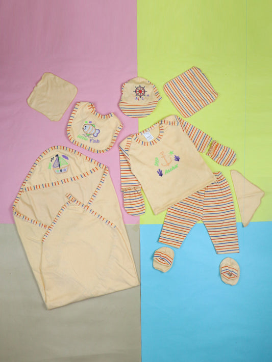 NBGS42 Newborn 10Pcs Gift Set 0Mth - 3Mth Ship Peach