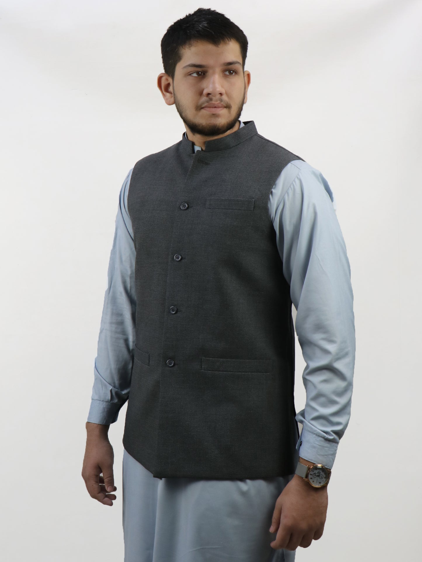 Light Grey Waistcoat for Men MW12