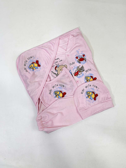 0Mth - 3Mth Pink 5Pcs Gift Set For Newborn HG NBGS243