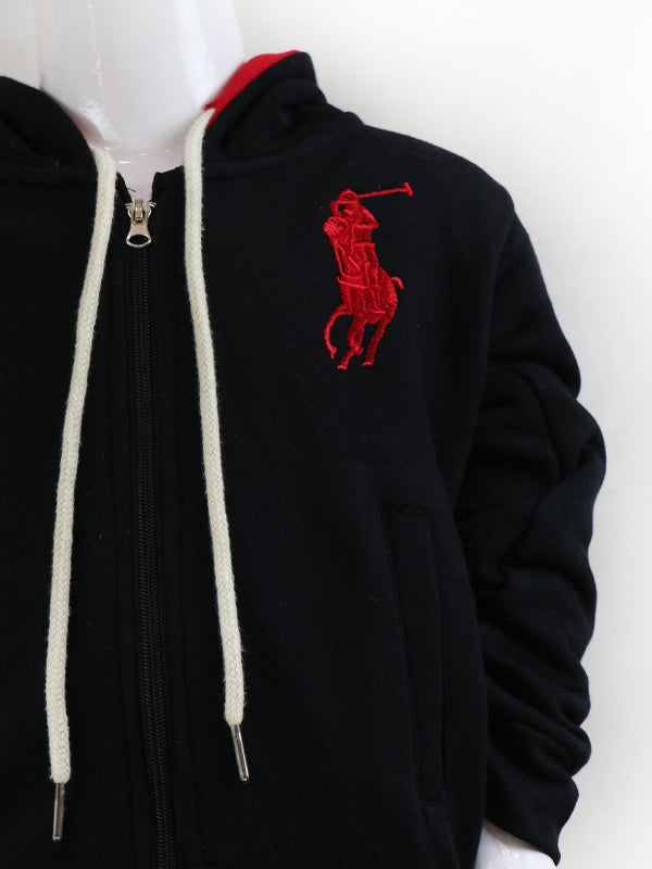 KH12 Kids Zipper Hoodie 2.5Yrs - 8Yrs Polo Black