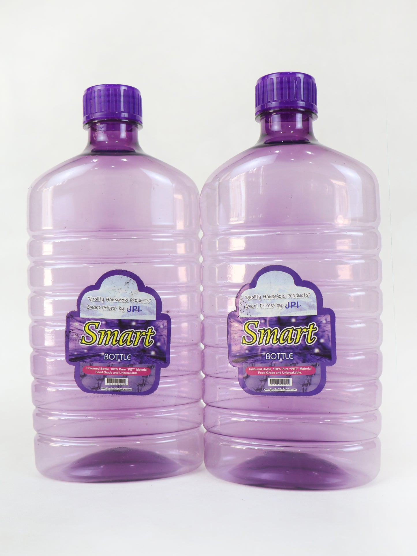 Smart Round Transparent Water Bottle Purple