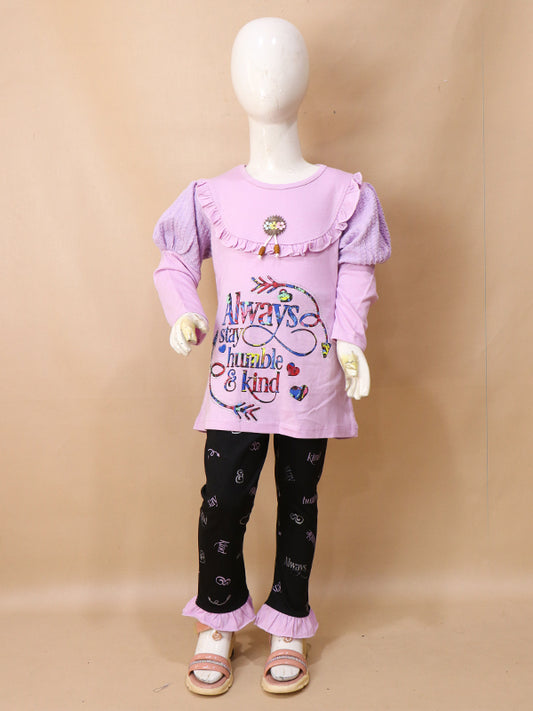 5Yr - 8Yrs Humble Light Purple Suit For Girls BGF GS62