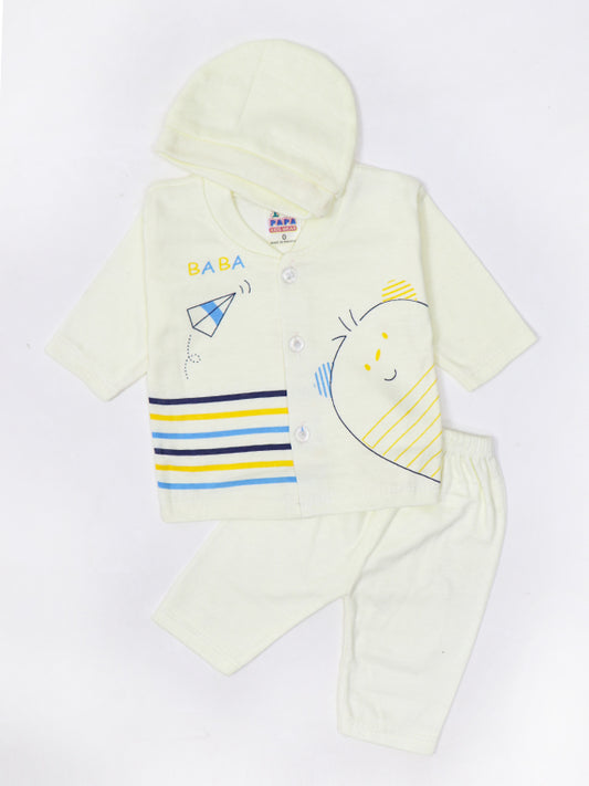 HG Newborn 3Pcs Gift Set 0Mth - 3Mth BABA Light Yellow