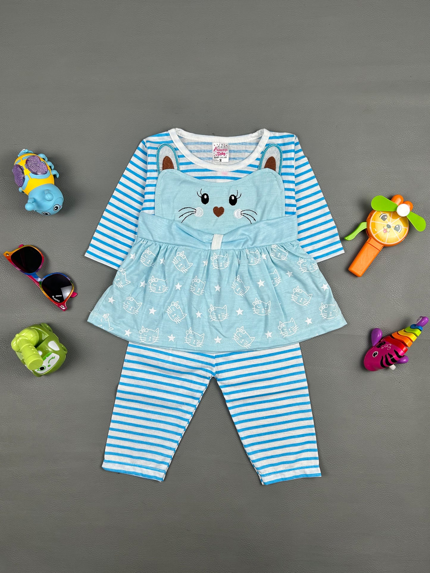 3Mth - 9Mth Light Blue Baby Suit For Newborn NBS263