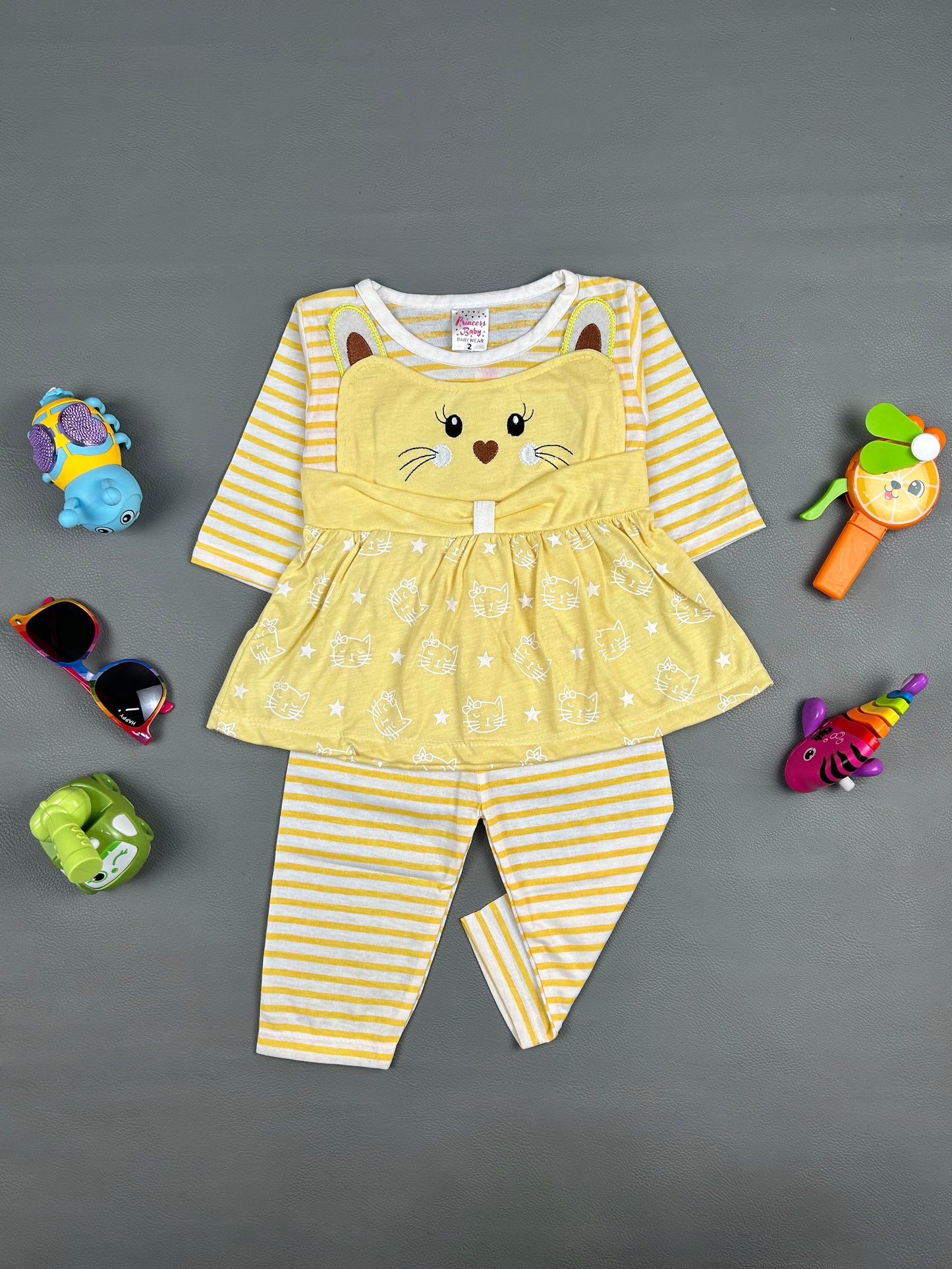 3Mth - 9Mth Light Yellow Baby Suit For Newborn NBS264