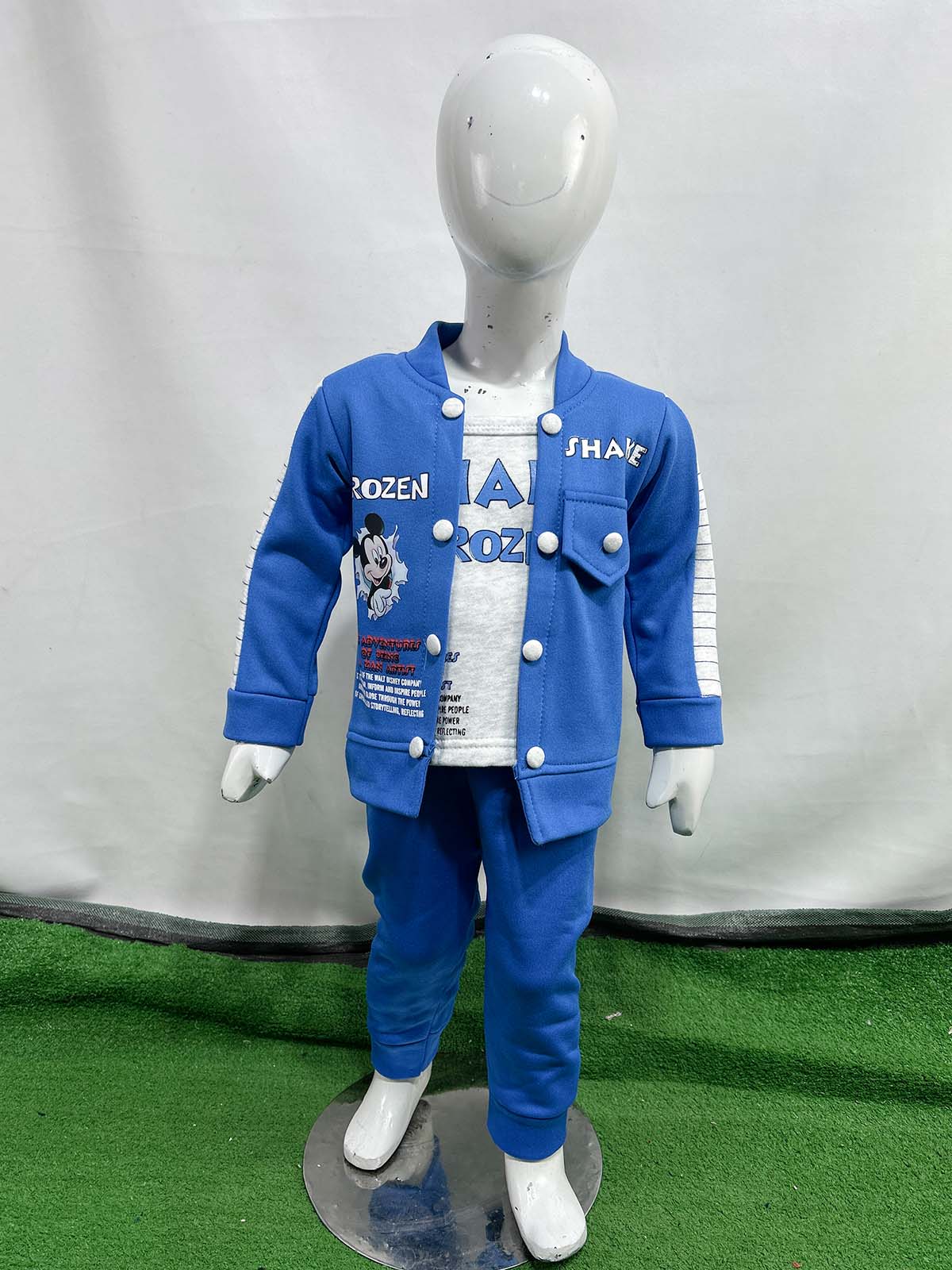 1Yr - 4Yrs Fleece Frozen Blue Suit For Kids SF BS571