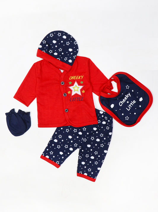 HG Newborn 5Pcs Gift Set 0Mth - 3Mth Cheeky Little Navy Blue