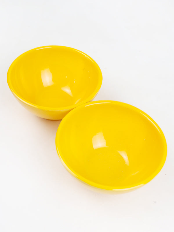 Pack of 2 Melamine Bowls Yellow