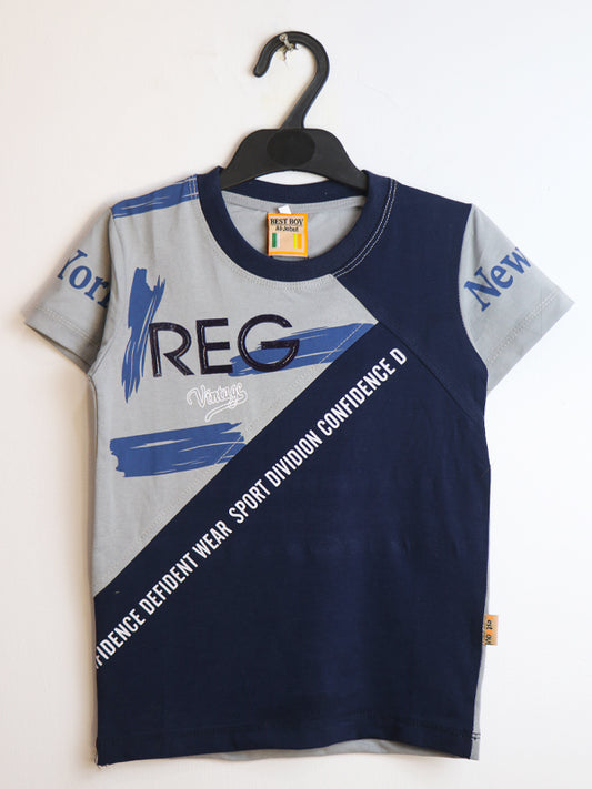 AJ Boys T-Shirt 2.5Yrs - 8 Yrs REG Grey