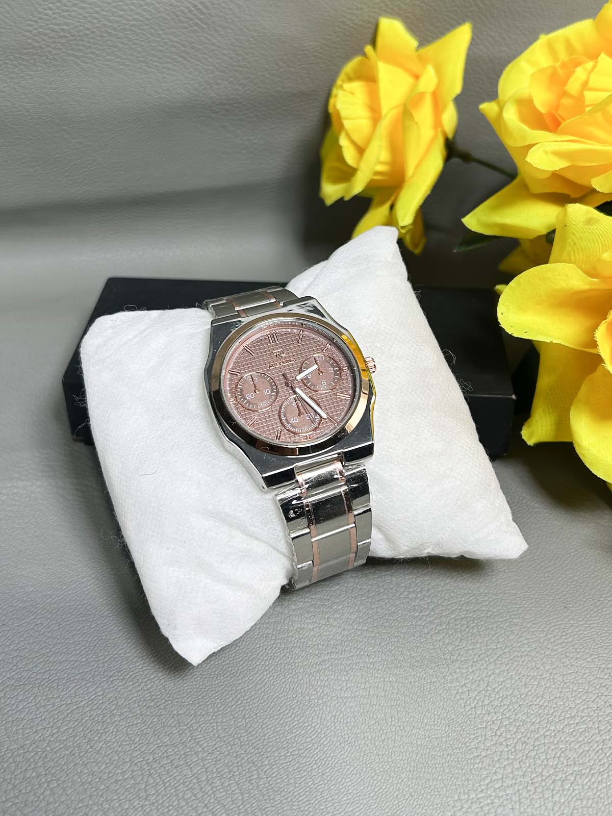 Silver Stainless Steel Watch For Men MW163