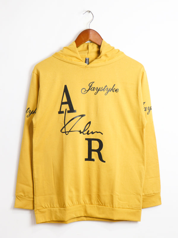 SN Men's AR Hooded T-Shirt Yellow