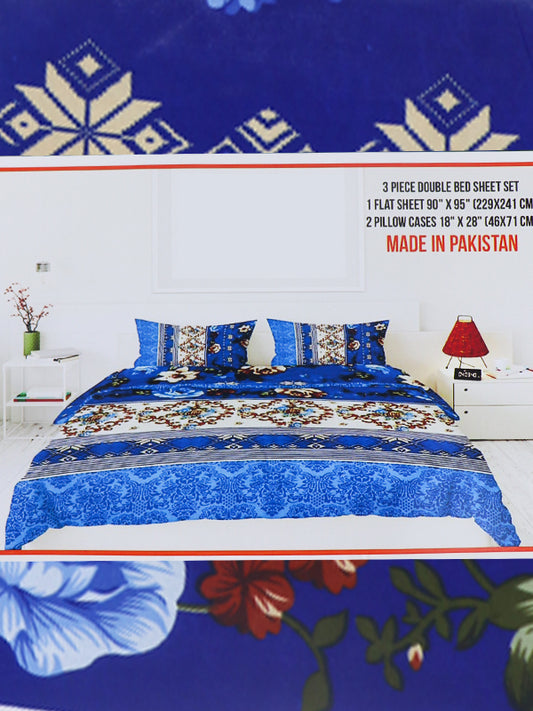 MUF 3Pc Double Bed Sheet M-046