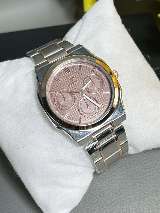 Silver Stainless Steel Watch For Men MW163