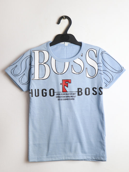 ATT Boys T-Shirt 5 Yrs - 10 Yrs Boss Light Blue