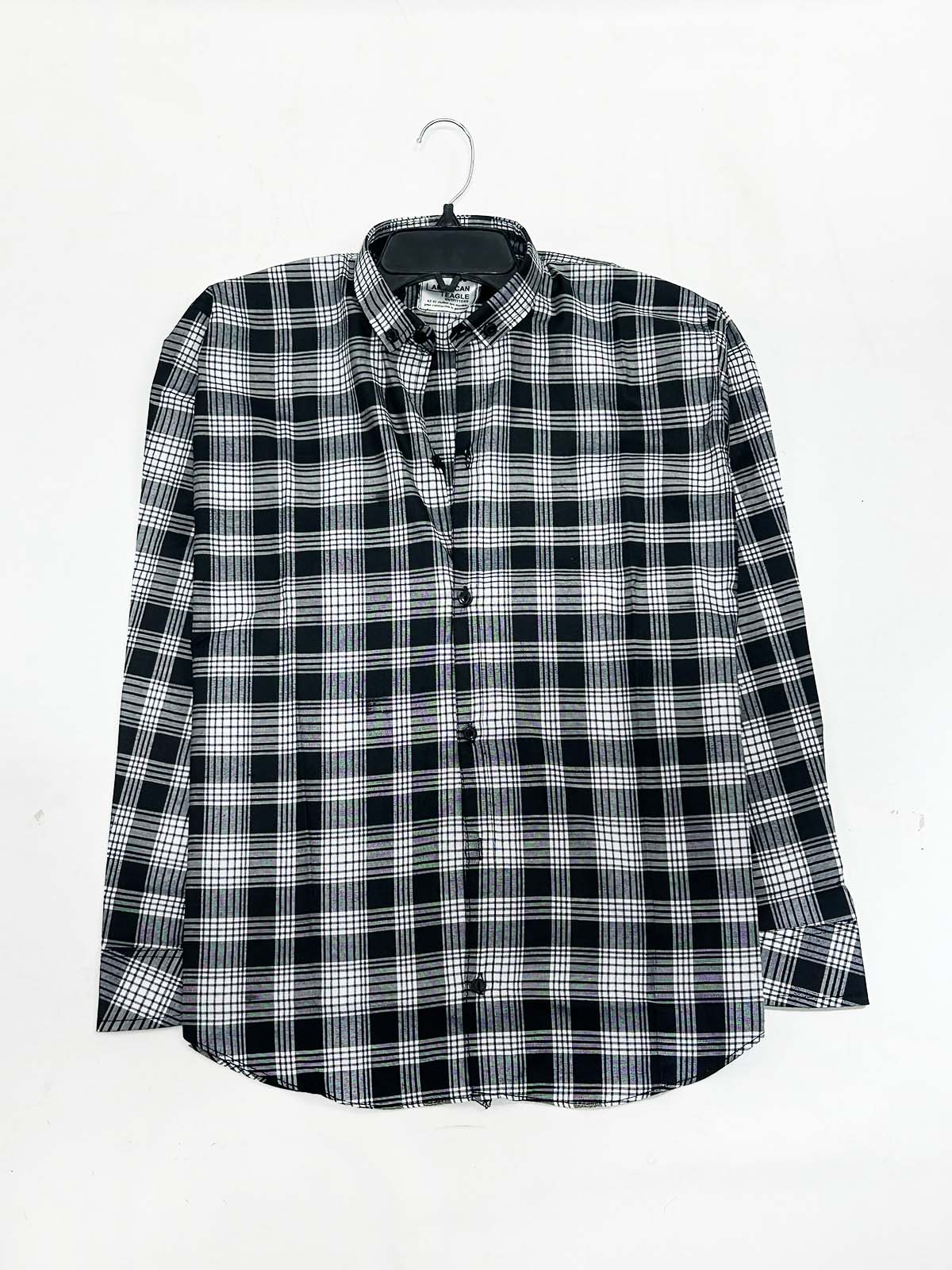 Black Checks Casual Shirt For Men MCS138