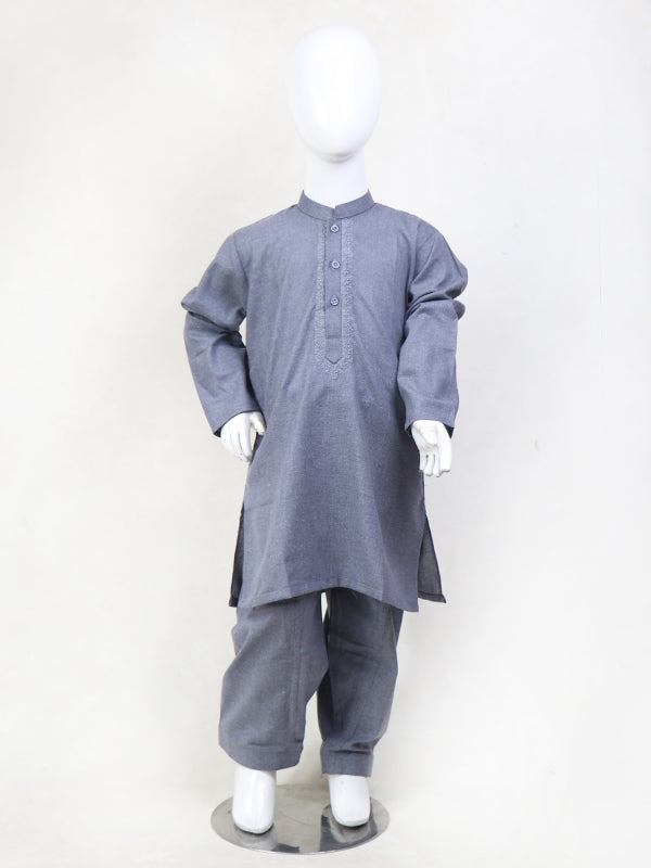 BKS12 Boys Kameez Shalwar Suit 5Yrs - 14Yrs 06 Light Blue Shade