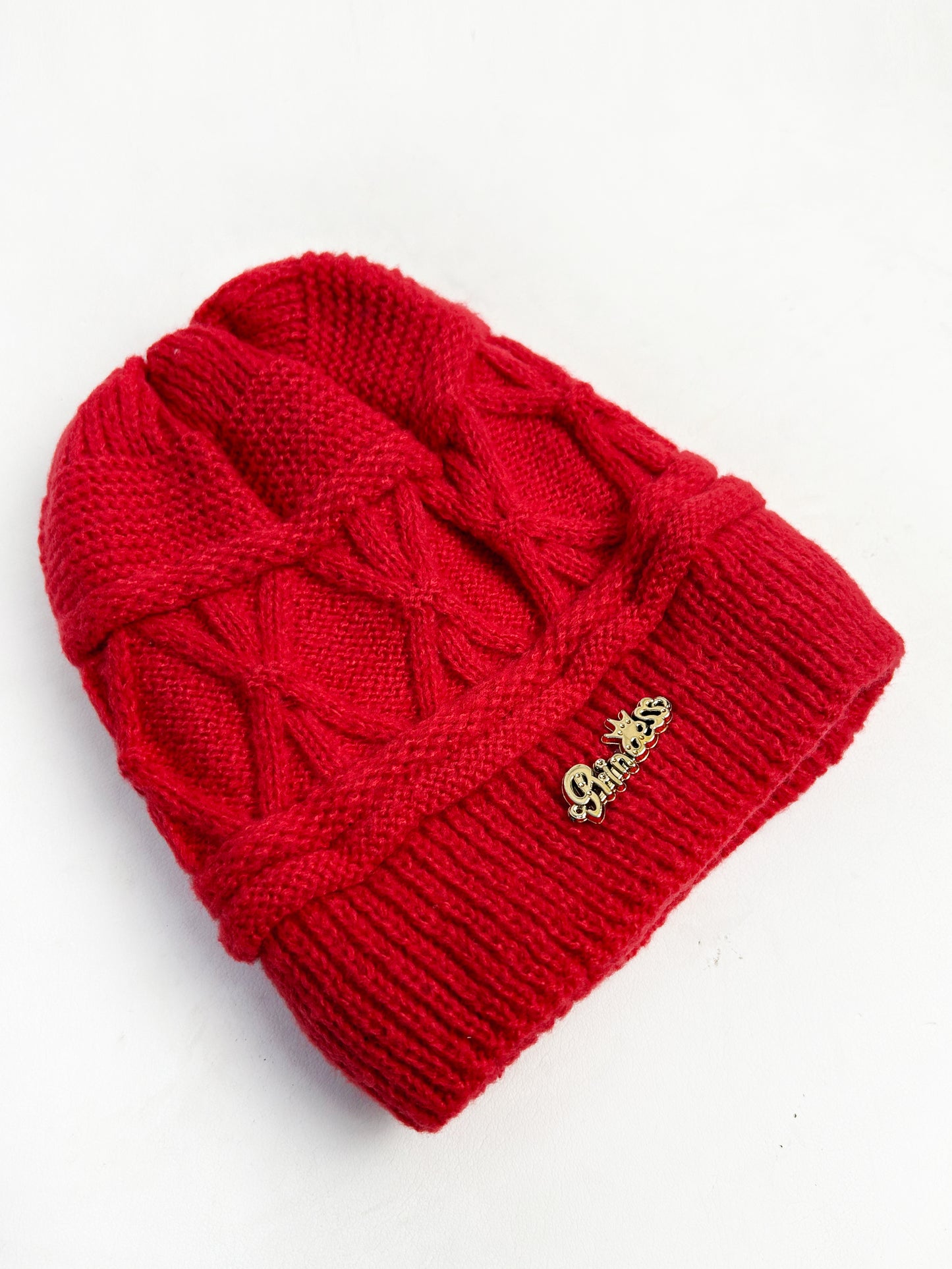 Red Multidesign Winter Warm Beanie Hat For Women's/Winter Cap For Girls WWC08