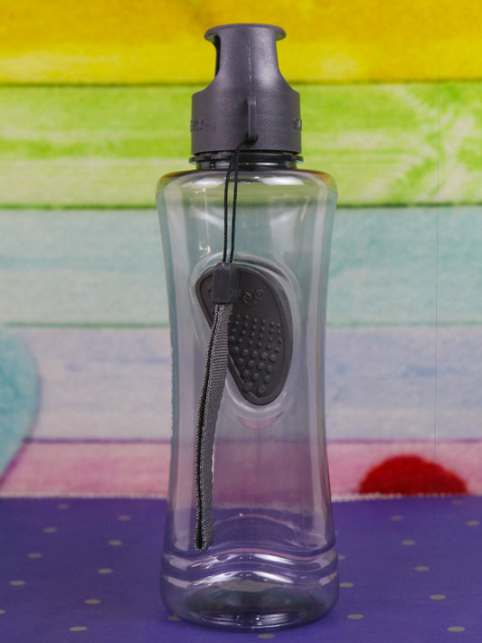 WTB16 Safari Dark Grey Plastic Transparent Water Bottle - 550ML