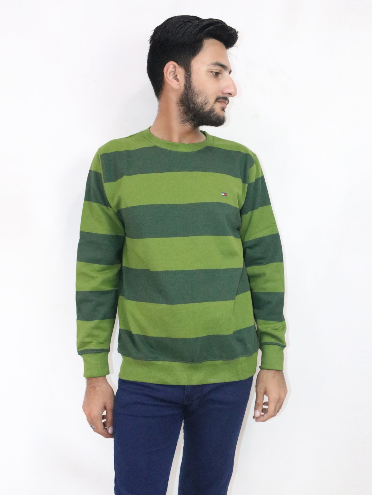 Green Sweatshirt For Men's MSS11