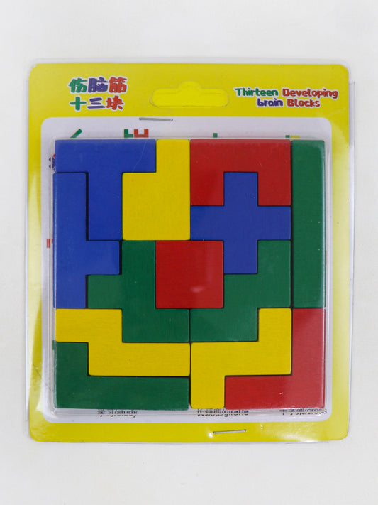 Wooden Russian Mind Pattern Blocks for Kids