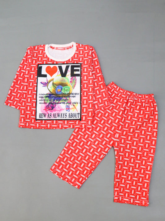 BS61 TG Kids Suit 1Yr - 4Yrs Love Red