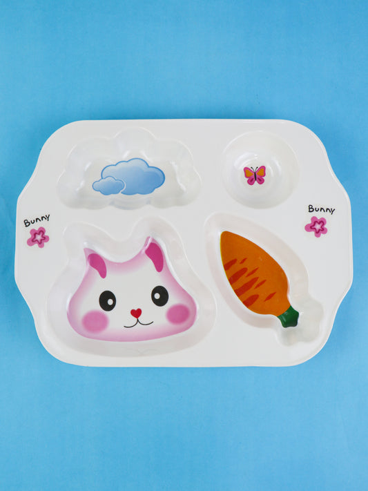 Cat 4-Compartment Melamine Tray