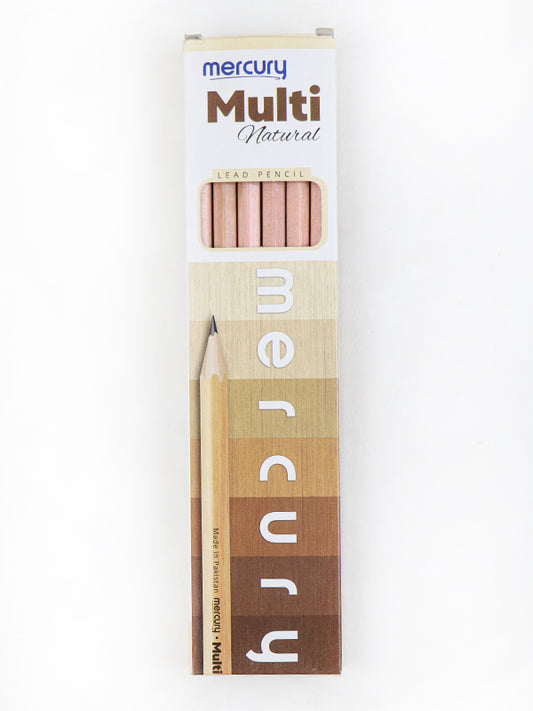 Pack of 12 Mercury Natural Lead Pencils