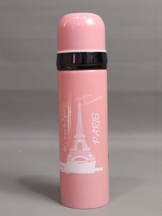 Light Pink Stainless Steel Vacuum Bottle Paris D-25