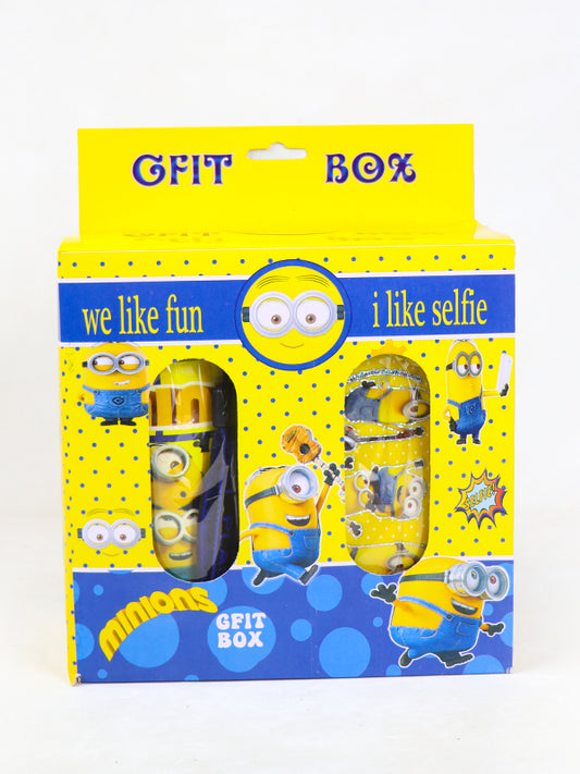 Kids Lunch Box & Water Bottle Minnion Gift Box
