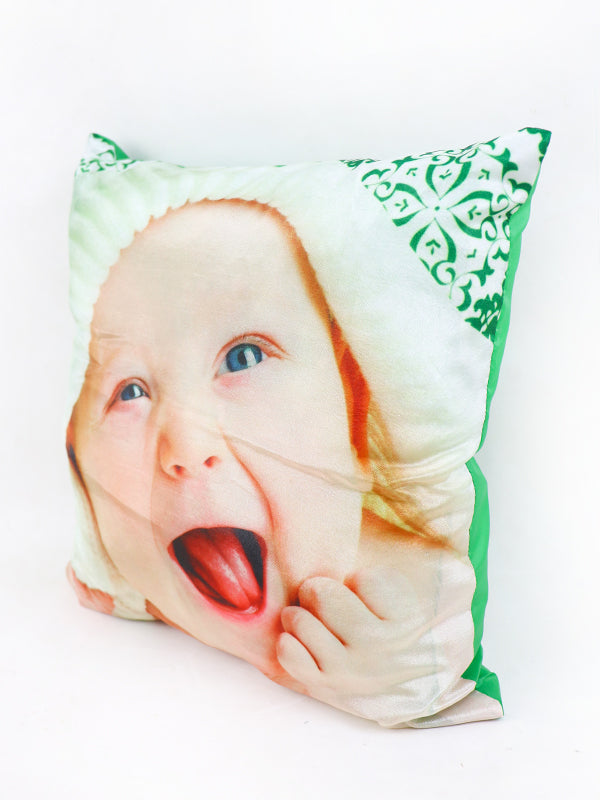 Kids Baby Square Pillow Green