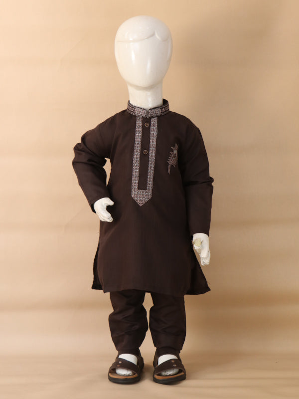 BKP08 IM Boys Kurta Pajama 2Yrs - 14Yrs Dark Brown