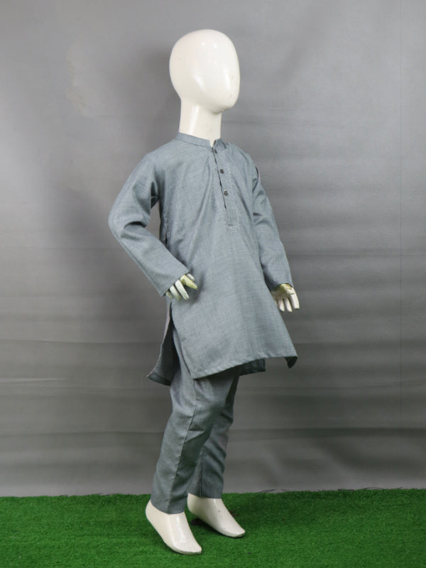 BKP16 AM Boys Kurta Pajama 2Yrs - 14Yrs Light Grey