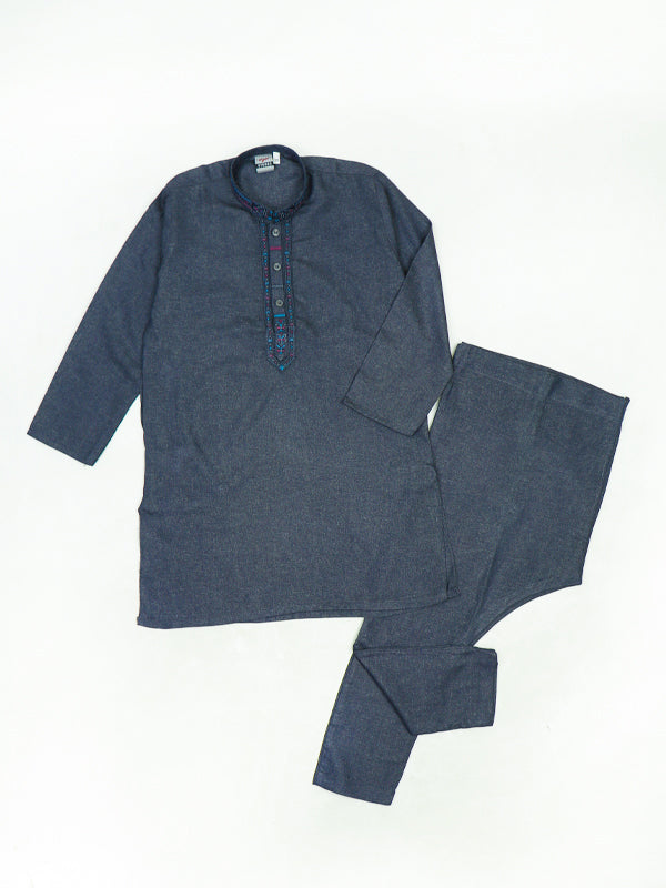 AM 366 Boys Kurta Pajama Suit 2Yrs - 14Yrs  B Grey