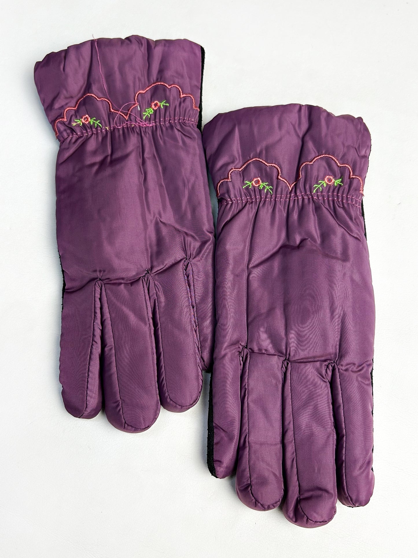 Purple Winter Gloves For Women / Girls Winter Gloves / Full Finger Gloves WG08