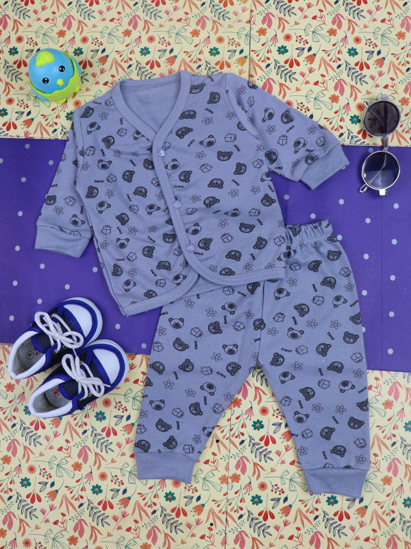 0Mth - 9Mth Friend Grey Baba Suit For Newborns BG NBS70