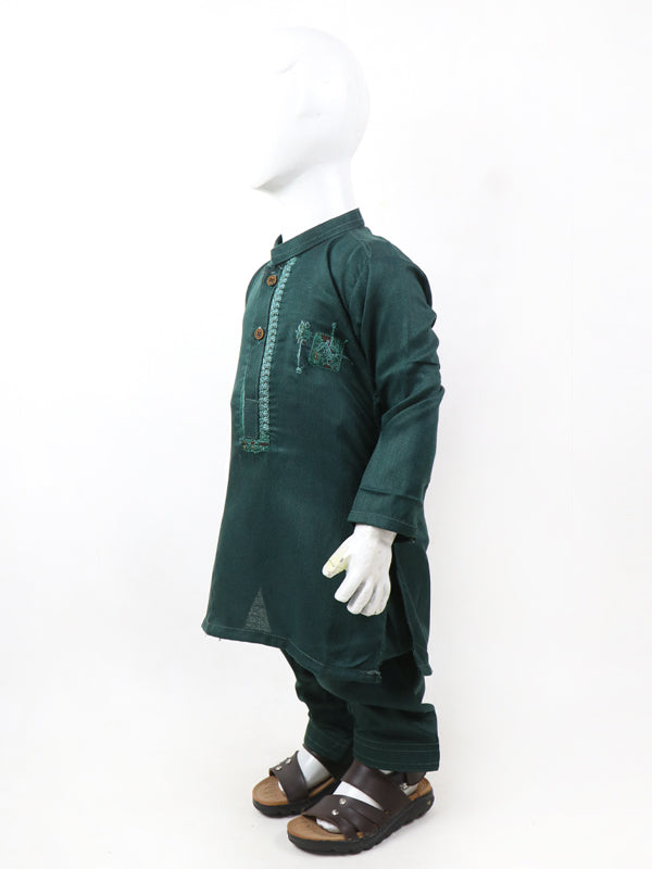 BKS23 IQ Boys Shalwar Kameez Suit 2Yrs - 14Yrs Sea Green