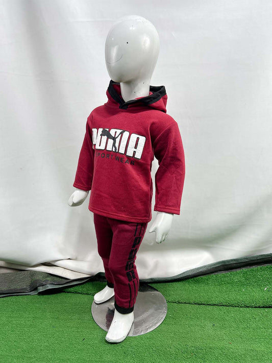 2Yr - 5Yrs Fleece PU Red Suit For Kids SH BS550