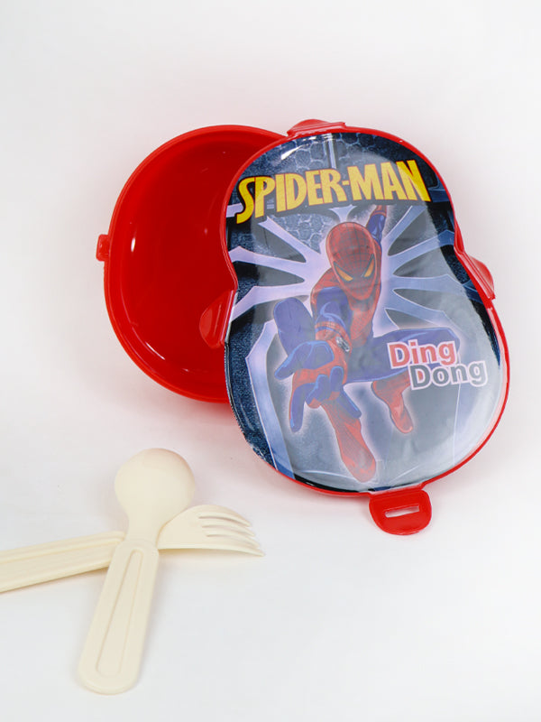Kids Ding Dong Lunch Box with Fork & Spoon SM Red