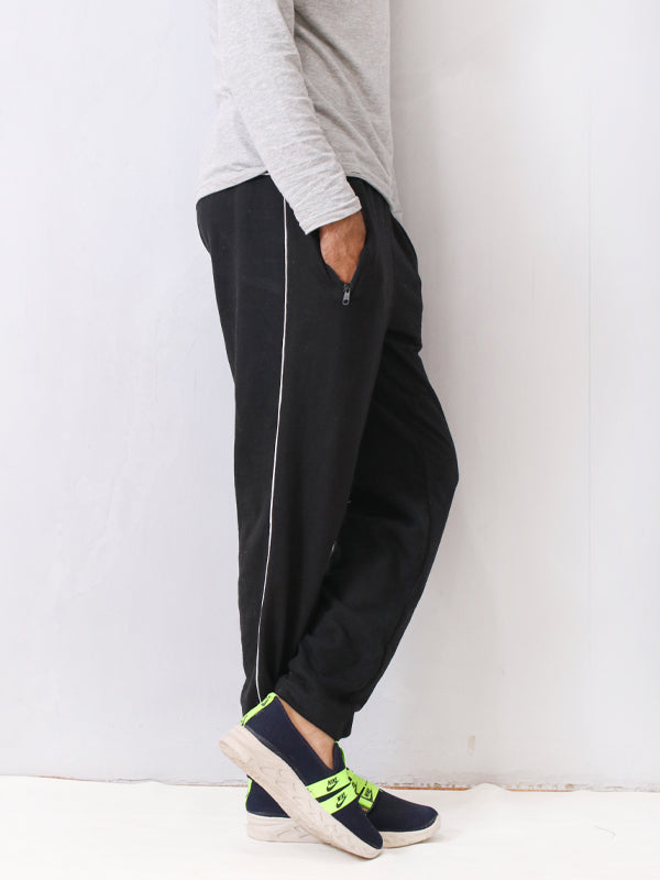 MT05 LF Men's Plain Fleece Trouser Black