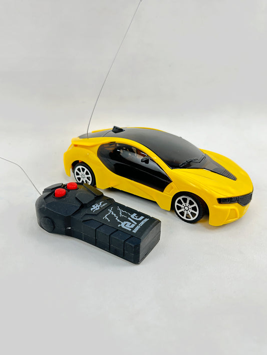 888 Yellow Remote Control Car For Kids KTY117