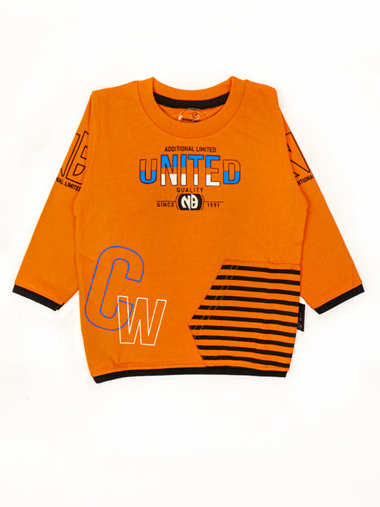 ATT Boys T-Shirt 1.5 Yrs - 3.5 Yrs United Orange