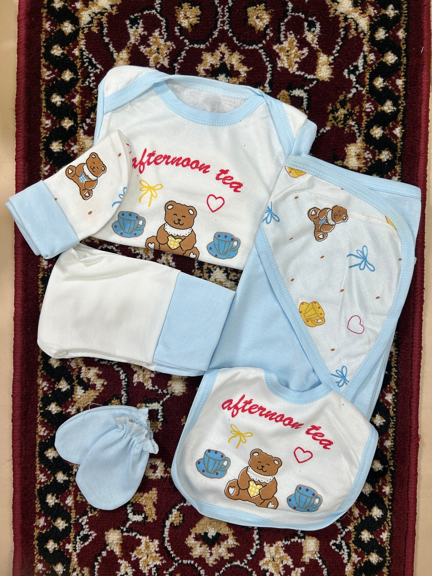 0Mth - 3Mth Teddy Bear 6Pcs Gift Set For Newborn HG NBGS216