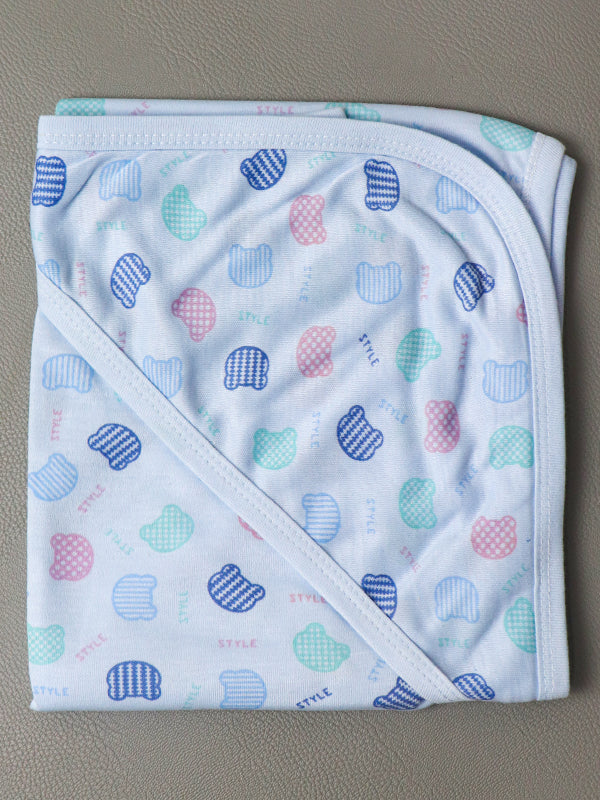 Light Blue Wrapping Sheet For Newborn NWS03